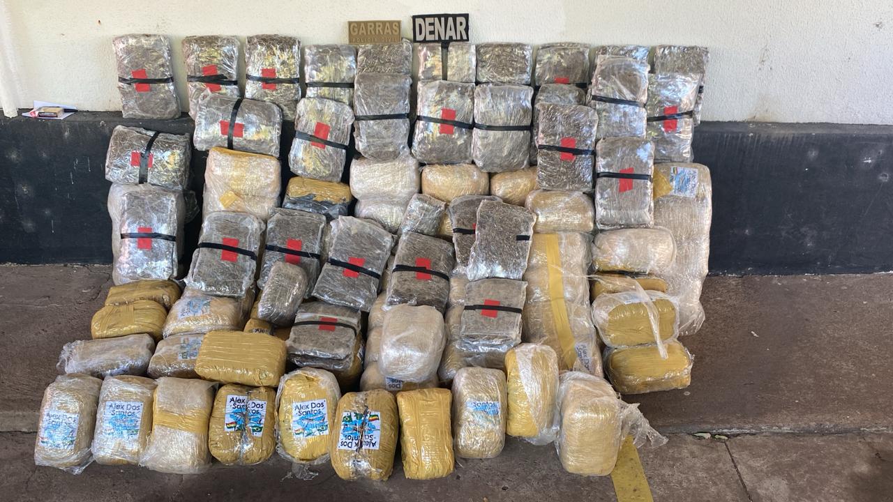 Ação envolvendo diversas Delegacias Especializadas apreende mais de 100kg de entorpecentes em Corumbá