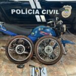Motocicleta furtada é recuperada  e suspeito preso pela Polícia Civil em Nova Andradina