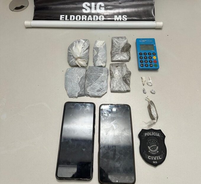 Polícia Civil fecha ponto de venda de drogas e prende dois em flagrante em Eldorado