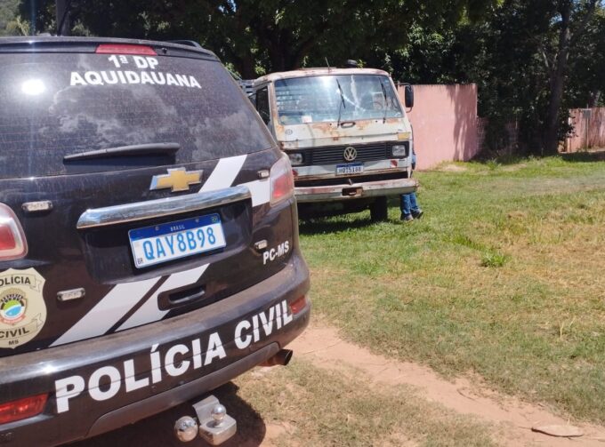 Polícia Civil identifica suspeito e recupera caminhão furtado em Aquidauana 