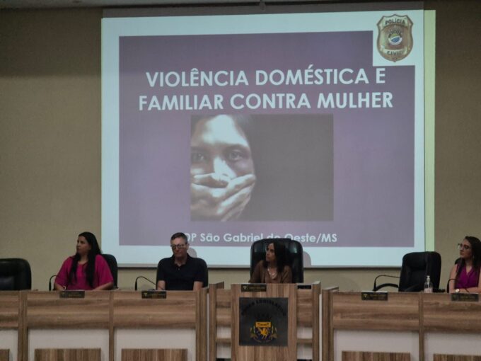 Polícia Civil realiza palestra sobre violência doméstica em São Gabriel do Oeste
