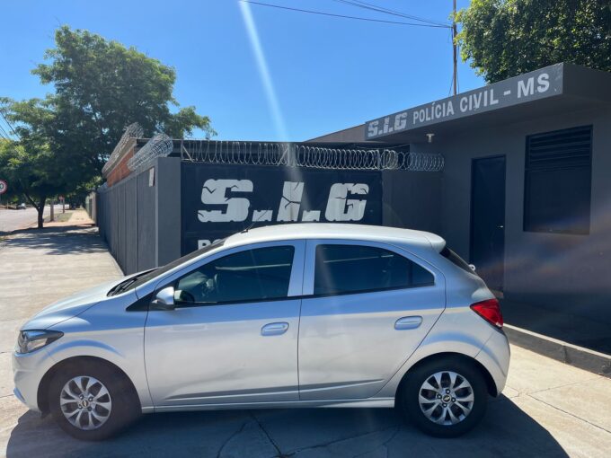Veículo furtado no Estado de São Paulo é recuperado pela Polícia Civil em Três Lagoas