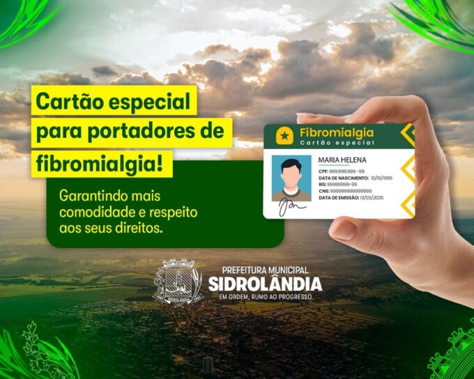 Portadores de fibromialgia de Sidrolândia têm acesso a carteirinha de identificação que garante direitos