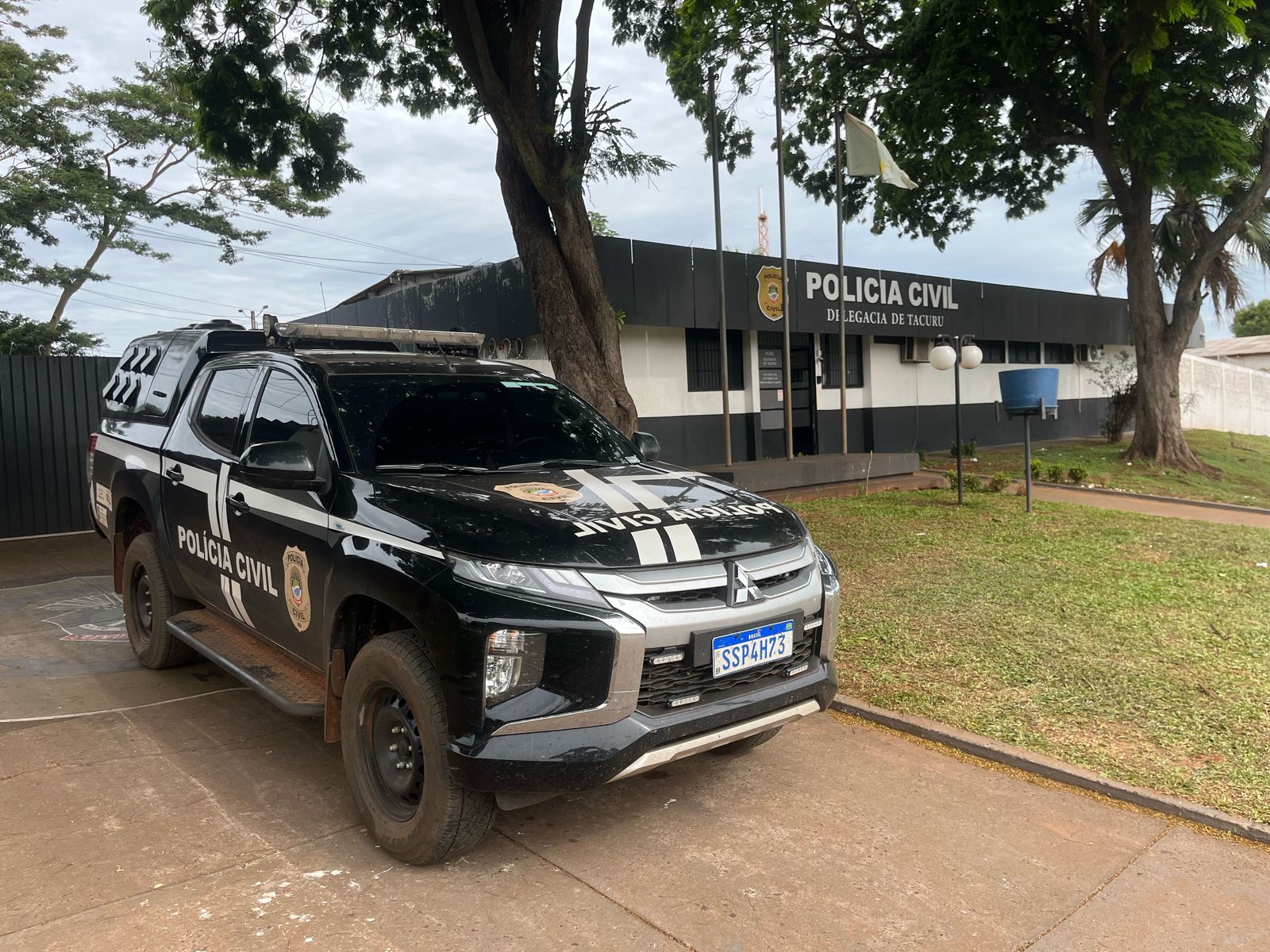 Autor de homicídio é preso em flagrante pela Polícia Civil, com o apoio da Polícia Militar, em Tacuru