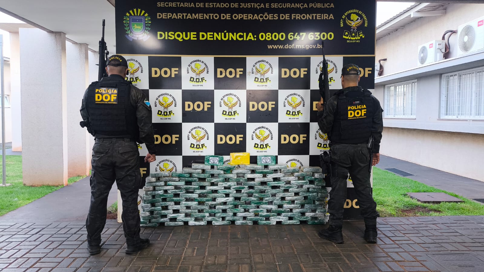 DOF apreende mais de 120 quilos de cocaína e pasta base de cocaína em Itaporã