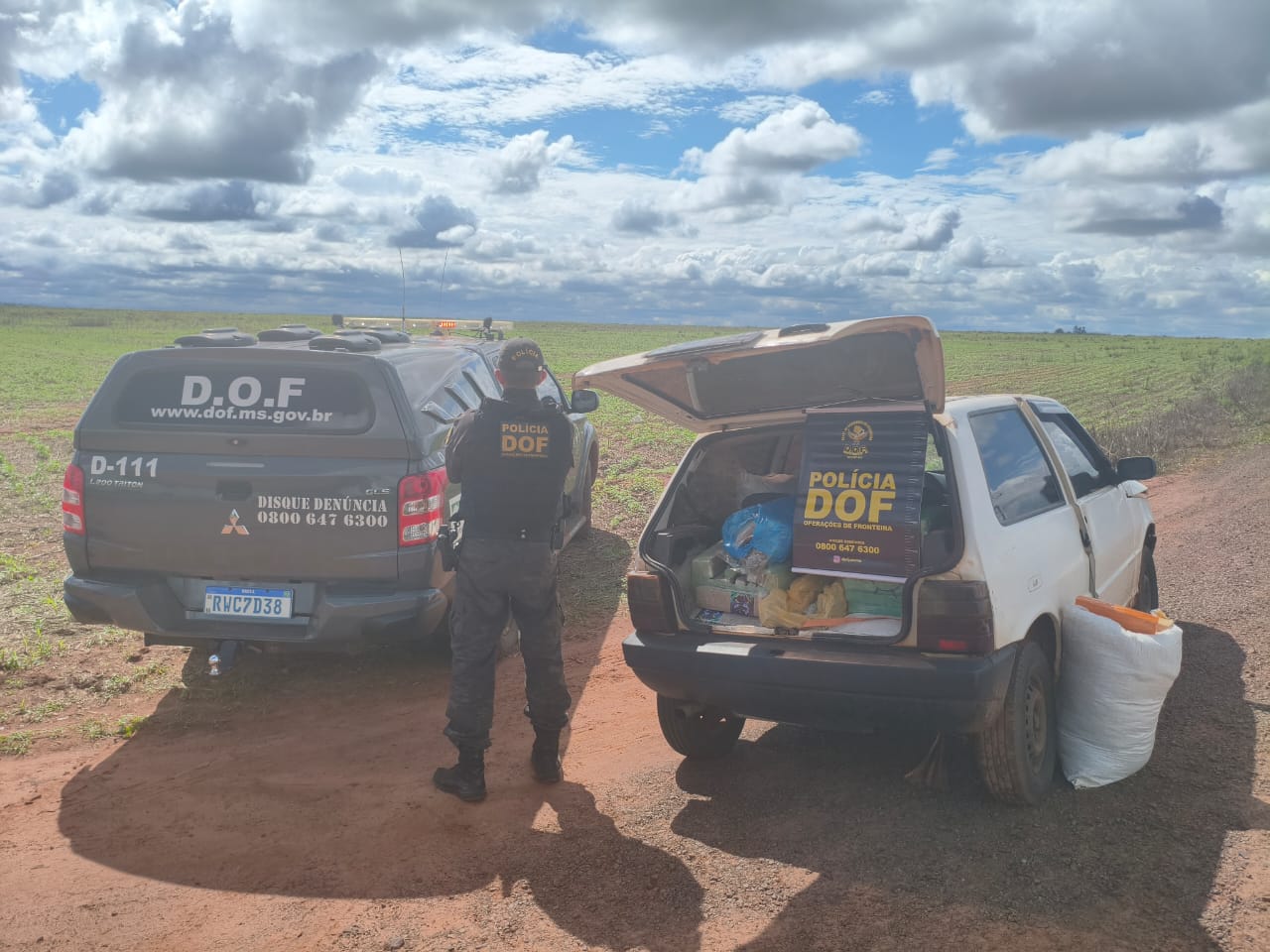 DOF apreende mais de 150 quilos de droga que seguiam para Naviraí