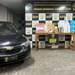 DOF apreende veículo com mais de R$ 280 mil em produtos ilegais Laguna Carapã
