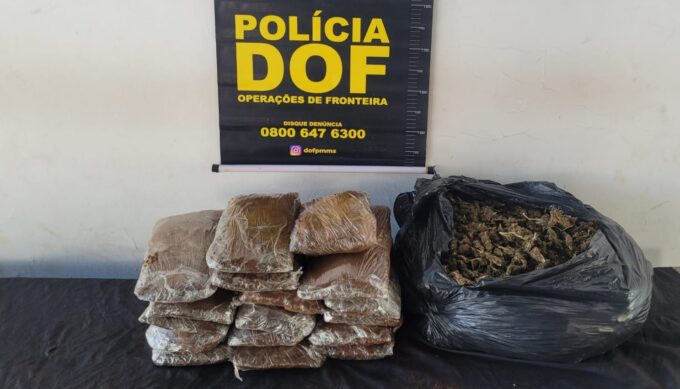 DOF prende mulher com skunk que seria entregue em Campo Grande