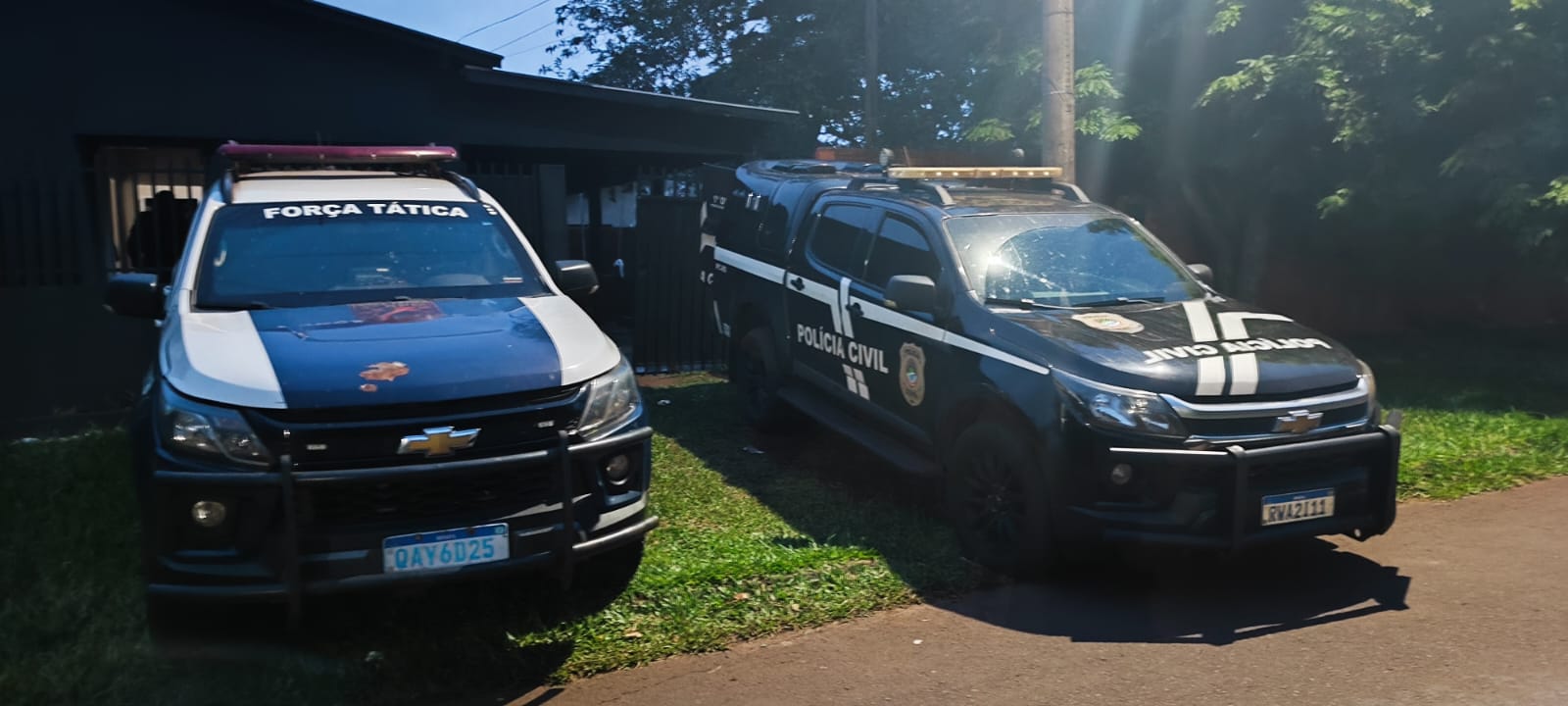 Durante cumprimento de mandado de busca e apreensão, policiais são recebidos a tiros e dois indivíduos são alvejados em Ponta Porã