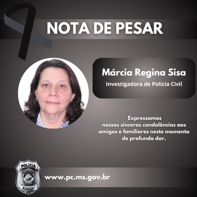 Nota de Pesar – Investigadora Márcia Reegina Sisa