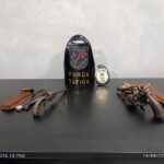 Operação resulta na prisão de dois indivíduos por posse ilegal de armas de fogo em Ponta Porã