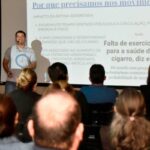 Palestra aborda os riscos do sedentarismo e a necessidade de atividade física