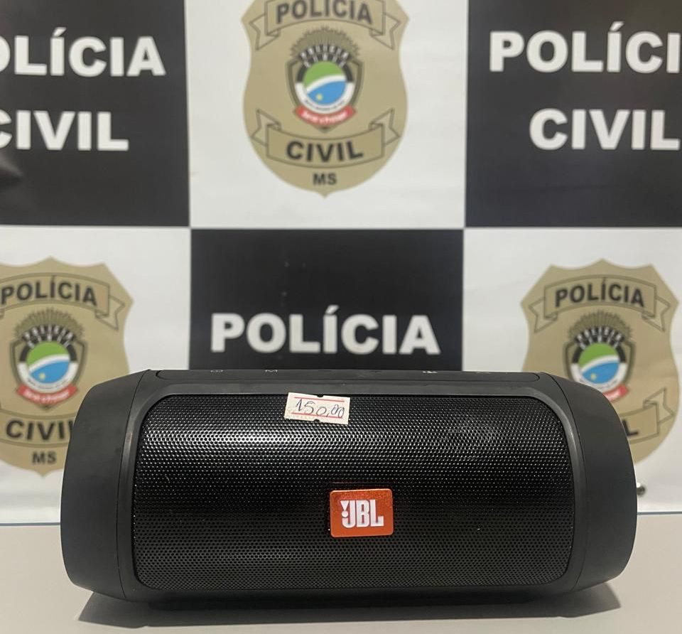 Polícia Civil identifica autor e recupera caixa de som furtada em comércio de Batayporã