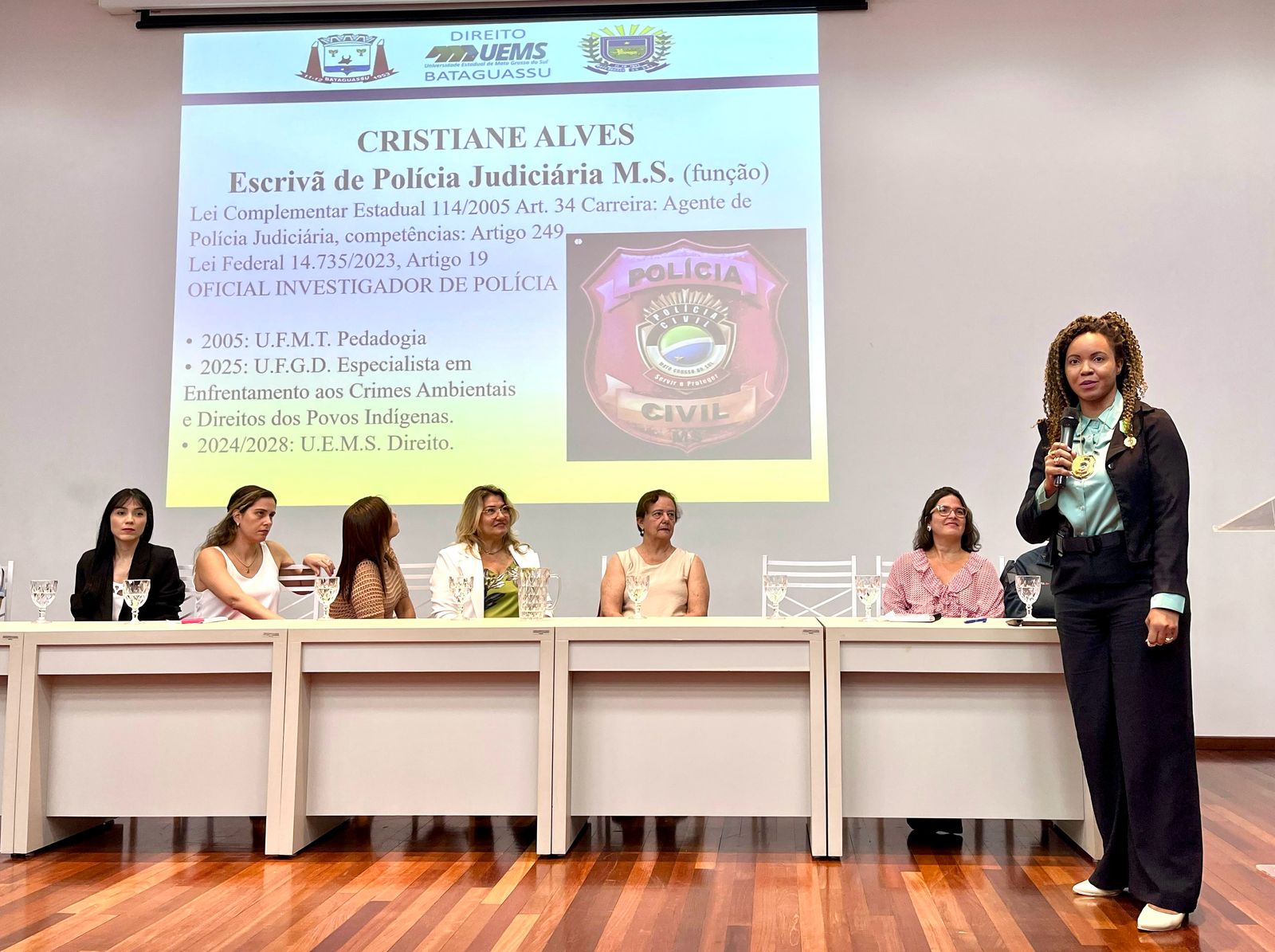 Polícia Civil participa de palestra sobre liderança e protagonismo feminino na UEMS