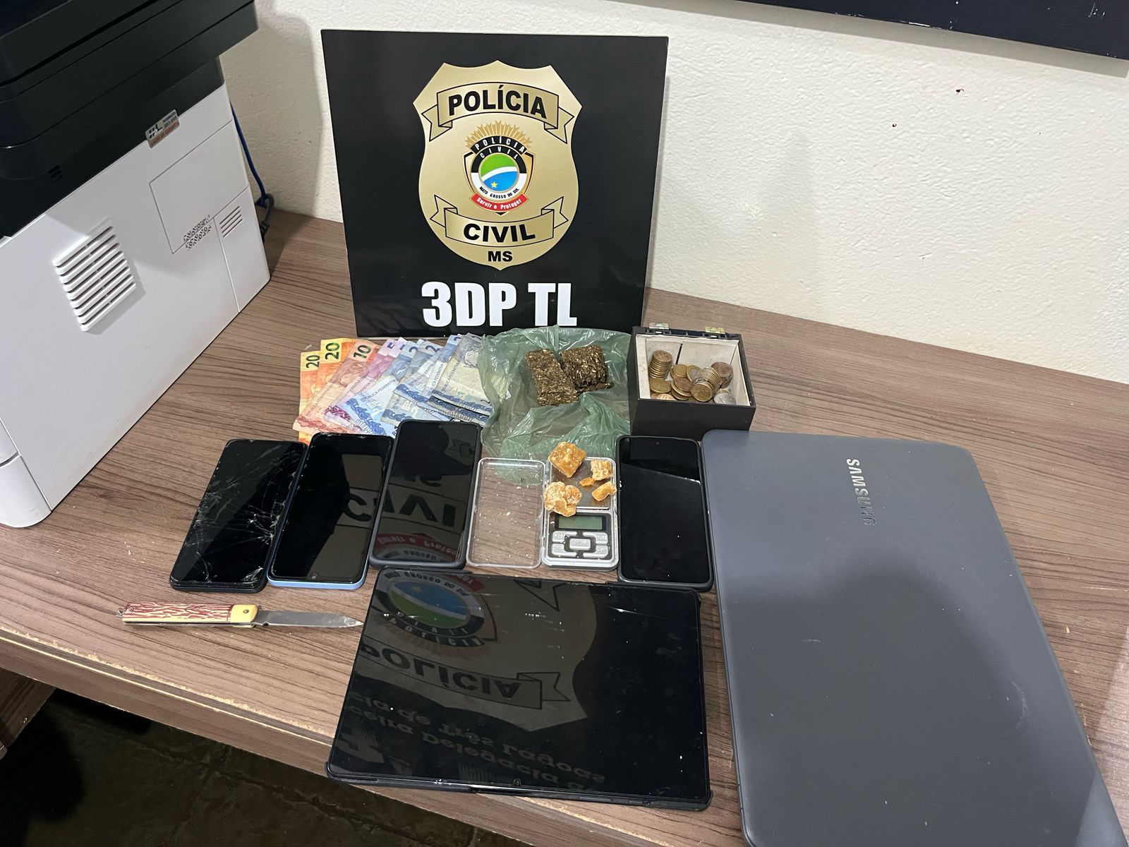 Polícia Civil prende três indivíduos por tráfico de drogas em Três Lagoas