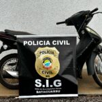 Polícia Civil recupera moto furtada e apreende adolescente por série de furtos em Bataguassu
