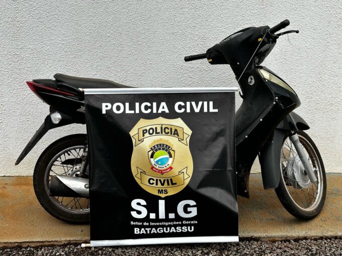 Polícia Civil recupera moto furtada e apreende adolescente por série de furtos em Bataguassu