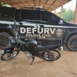 Polícia Civil recupera motocicleta furtada em frente à Santa Casa