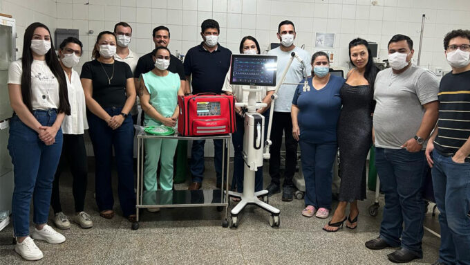 Hospital e UPA de Sidrolândia receberam respiradores portáteis e um fixo para reforçar o atendimento em saúde da população