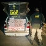 Carro carregado com cigarros contrabandeados é apreendido pelo DOF em Brasilândia
