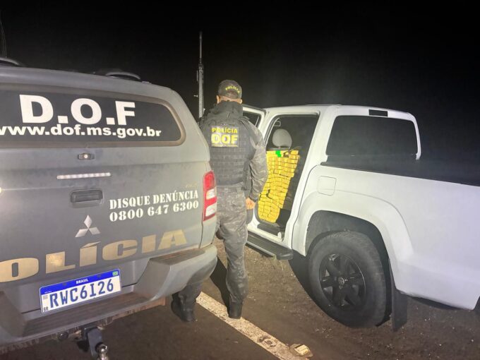 DOF apreende adolescente com mais de 800 quilos de droga em Ponta Porã