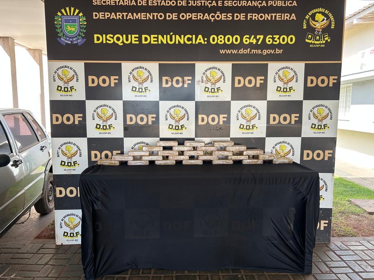 DOF apreende carga milionária de cocaína em tanque de combustível de veículo em Ponta Porã