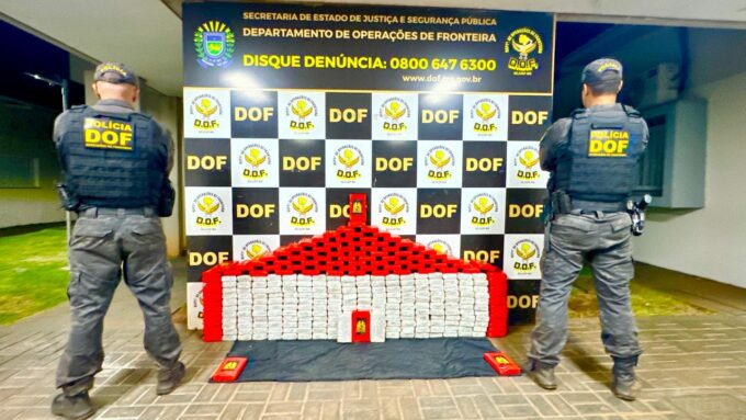 DOF apreende cocaína em Dourados avaliada em R$ 18 milhões