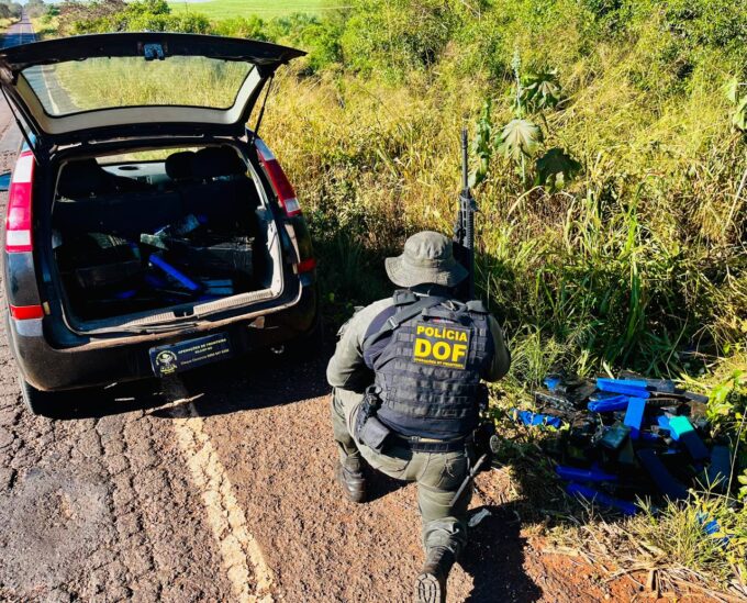 DOF apreende mais de 200 quilos de droga em meio a mata em Ivinhema