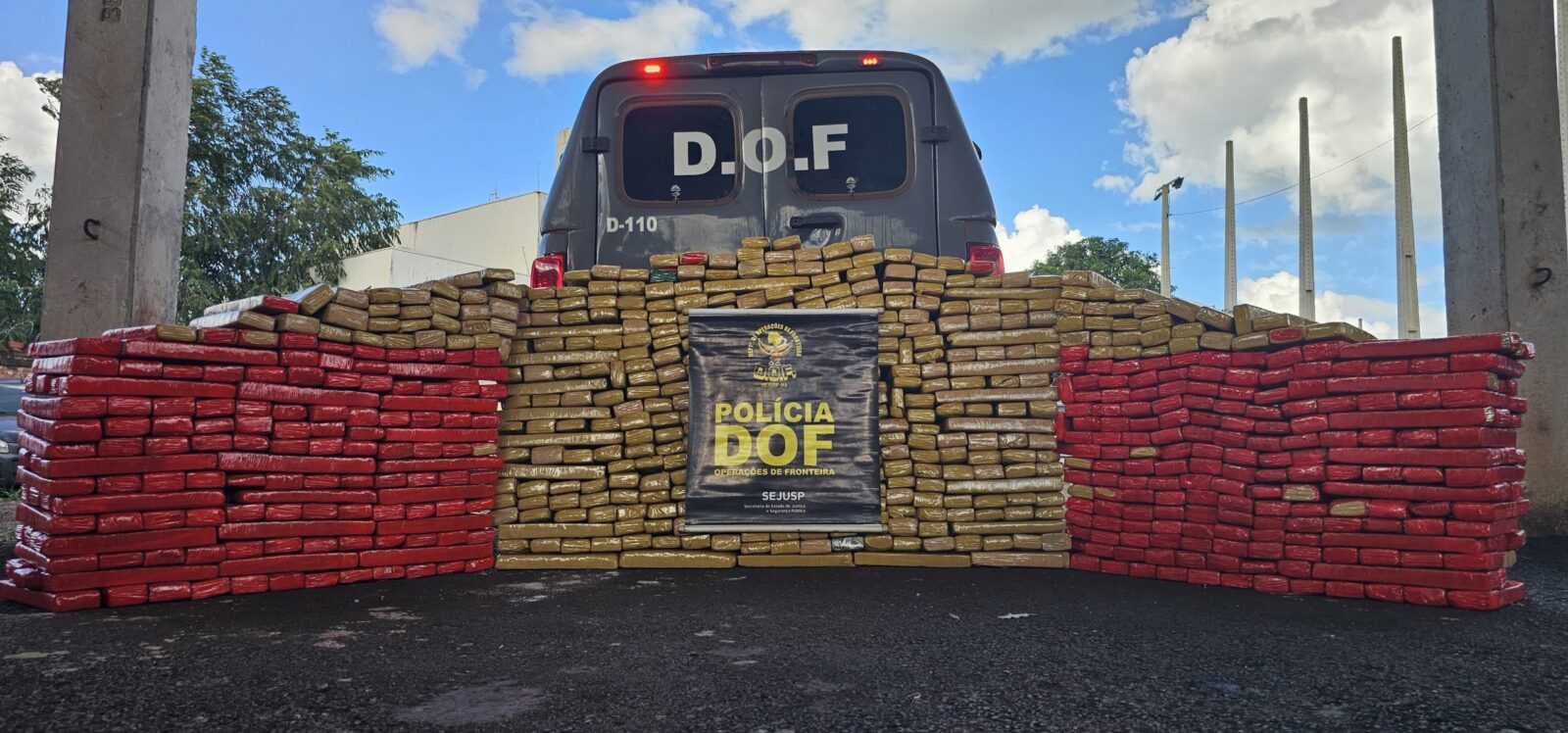 DOF apreende mais de 600 quilos de drogas em Maracaju