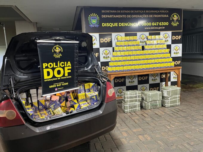 DOF apreende materiais de descaminho que seguiam para São Paulo