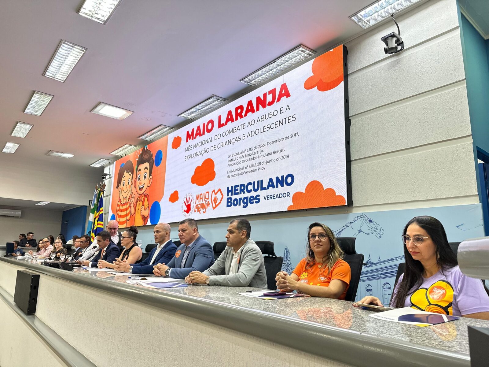 Delegacia de Proteção à Criança e ao Adolesce participa de evento alusivo de combate à exploração sexual infantil na Câmara de Campo Grande