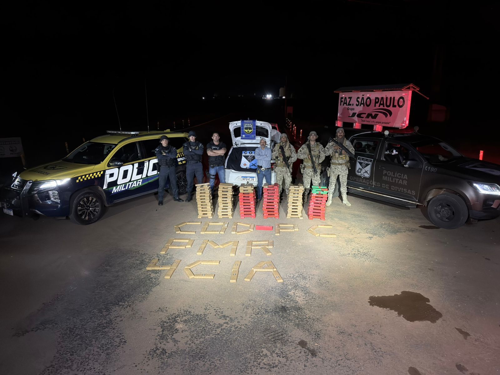 Forças de Segurança realizam apreensão de grande quantidade de drogas em Costa Rica