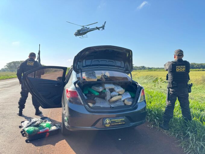 Operação conjunta entre DOF e Denarc do Paraná resulta na apreensão de mais de 300 quilos de drogas em Dourados