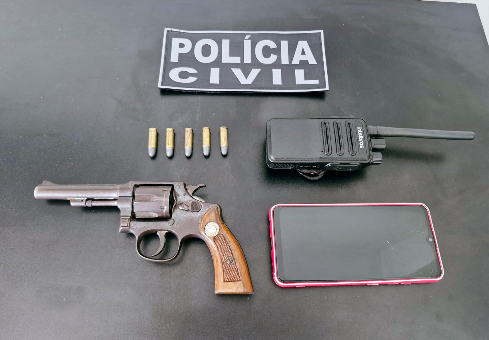Polícia Civil cumpre mandado de busca e apreensão e prende mulher por posse ilegal de arma de fogo em Santa Rita do Pardo