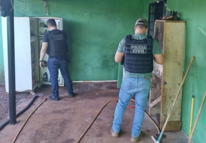 Polícia Civil cumpre mandado de prisão preventiva e de busca e apreensão por violência doméstica em São Gabriel do Oeste