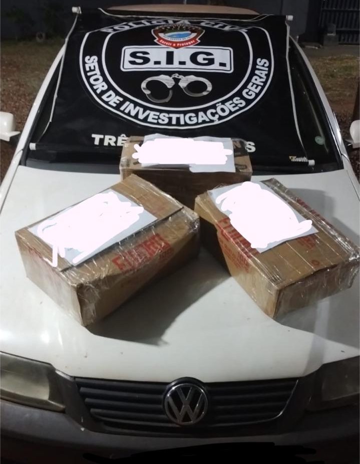 Polícia Civil descobre esquema de transporte de drogas, apreende aproximadamente 10kg de maconha e prende mulher em flagrante em Três Lagoas