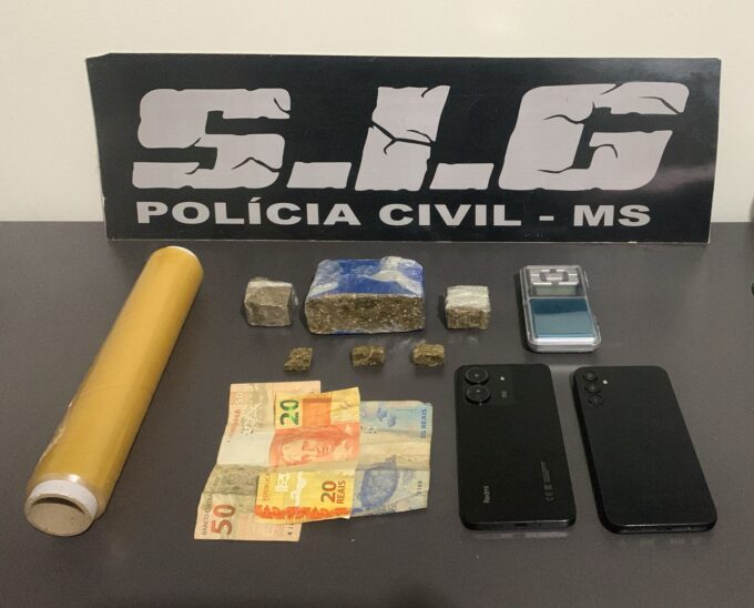 Polícia Civil prende homem por tráfico de drogas em Aparecida do Taboado