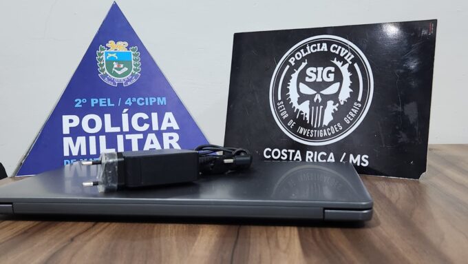 Policiais recuperam notebook furtado em Costa Rica