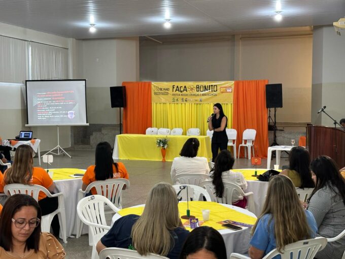 Policial civil ministra palestra com tema violência infanto-juvenil em Paranaíba