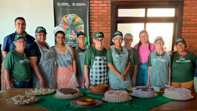 Prefeitura de Sidrolândia e Sindicato Rural realizam curso de confeitaria em bolos e biscoitos