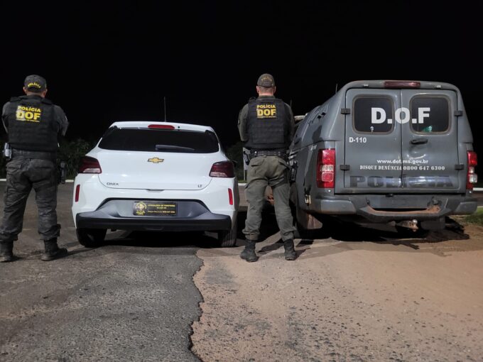 Veículo furtado no Paraná é recuperado pelo DOF em Tacuru