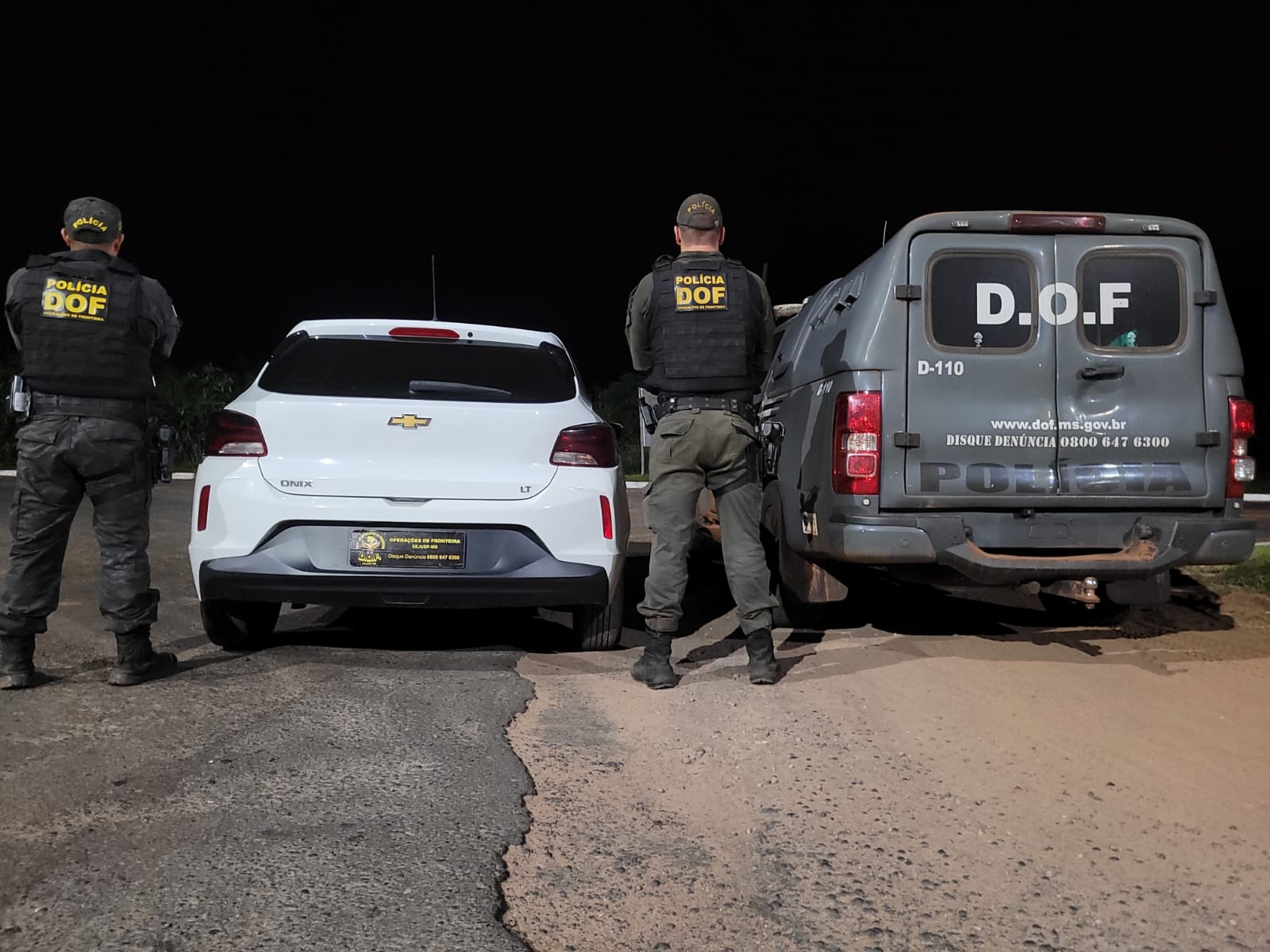 Veículo furtado no Paraná é recuperado pelo DOF em Tacuru