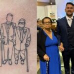 Personal trainer homenageia avós que o criaram com tatuagem emocionante: ‘na pele e no coração’