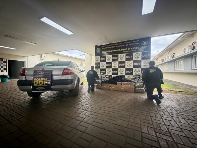 DOF apreende veículo com drogas em Dourados