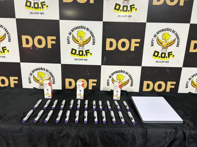DOF apreende veículo que seguia para Campo Grande com canetas de Mounjaro