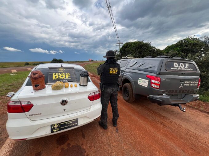 DOF prende mulher com maconha em garrafas térmicas que seriam levadas para presídio