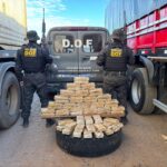 Em Anaurilândia, DOF apreende pasta base de cocaína em estepe de carreta com destino a São Paulo