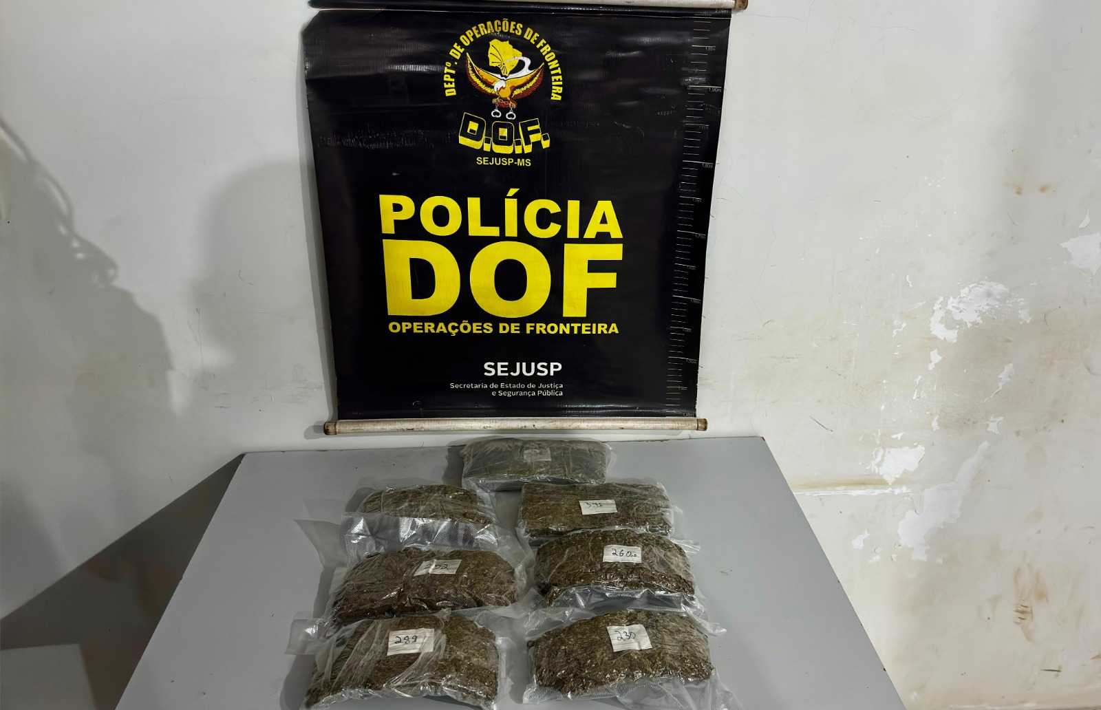 Homem que seguia para Goiás com droga junto ao corpo é preso pelo DOF em Maracaju