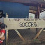 Índios amanhecem em pé-de-guerra por melhor saúde na aldeia Água Branca