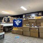 Operação da Polícia Civil e Receita Federal apreende caminhão com carga milionária de produtos contrabandeados em Ponta Porã